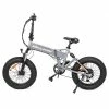 WELKIN WKES001 Electric Bicycle Snow Bike 500W Brushless Motor 48V 10.4Ah Battery 20'' Tires Shimano 7 speed - Silver -Sports Shop WELKIN WKES001 Electric Bicycle Snow Bike Silver 505888 0