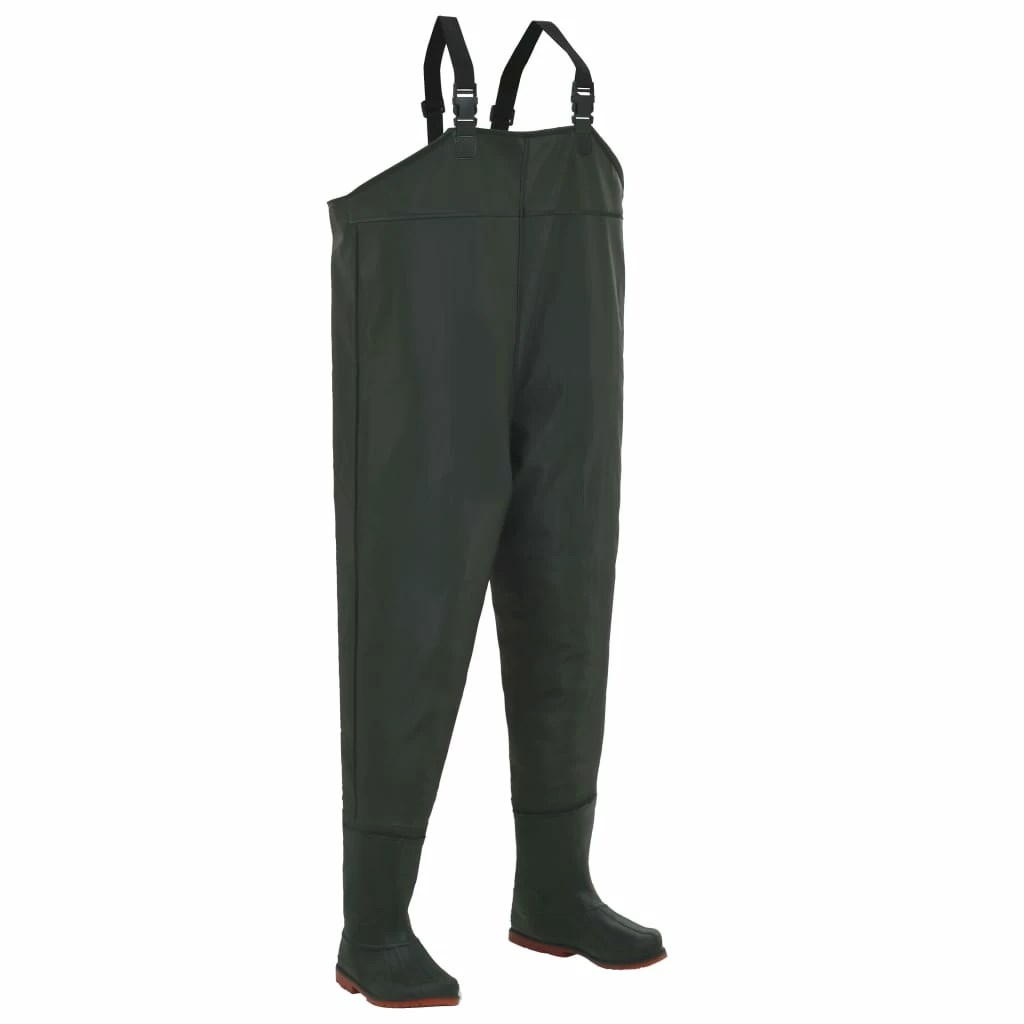 Wading Pants with Boots Green Size 44 3 Wading Pants with Boots Green Size 44