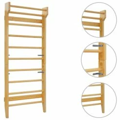 Wall Bar 80x15.8x195 cm Wood