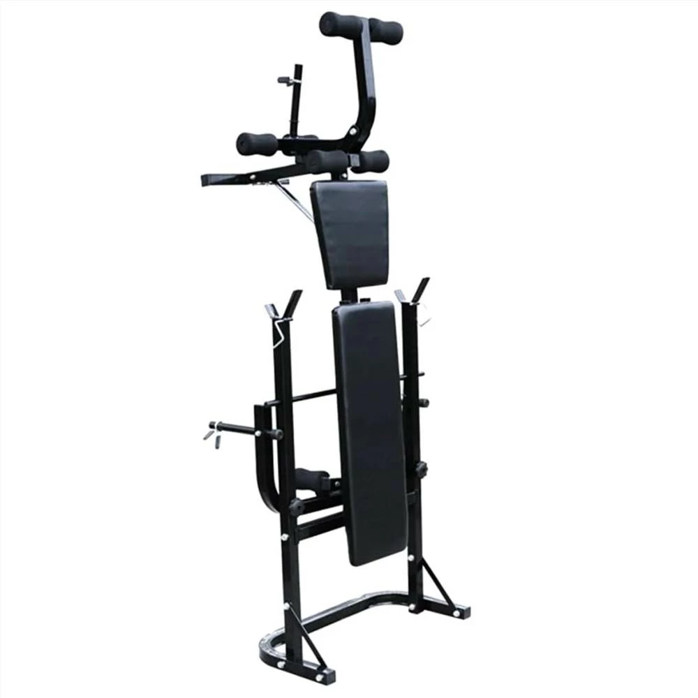 Weight Bench with Weight Rack, Barbell and Dumbbell Set 30.5kg 5 Weight Bench with Weight Rack, Barbell and Dumbbell Set 30.5kg - Image 3
