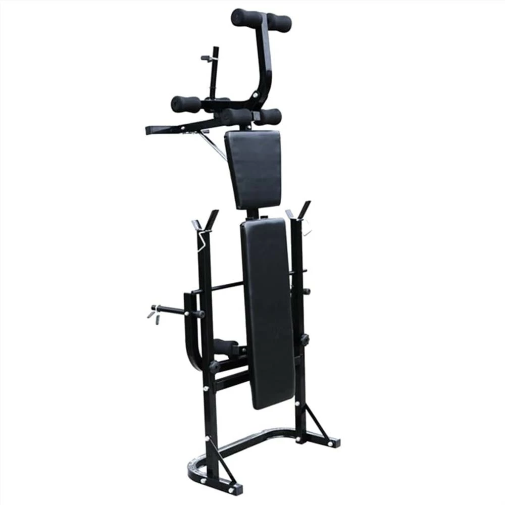 Weight Bench with Weight Rack, Barbell and Dumbbell Set 60.5kg 4 Weight Bench with Weight Rack, Barbell and Dumbbell Set 60.5kg - Image 2