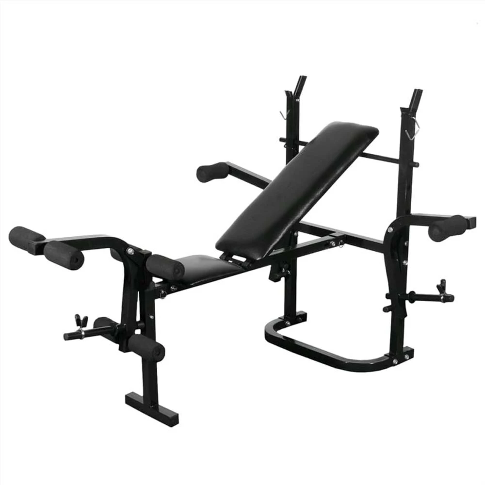 Weight Bench with Weight Rack, Barbell and Dumbbell Set 60.5kg 5 Weight Bench with Weight Rack, Barbell and Dumbbell Set 60.5kg - Image 3