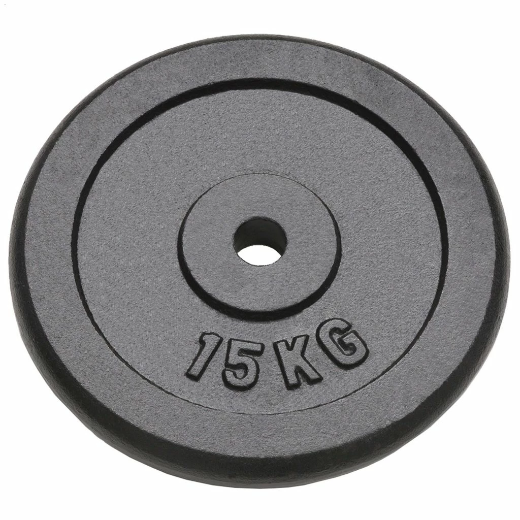 Weight Plates 2 pcs 30 kg Cast Iron 4 Weight Plates 2 pcs 30 kg Cast Iron - Image 2