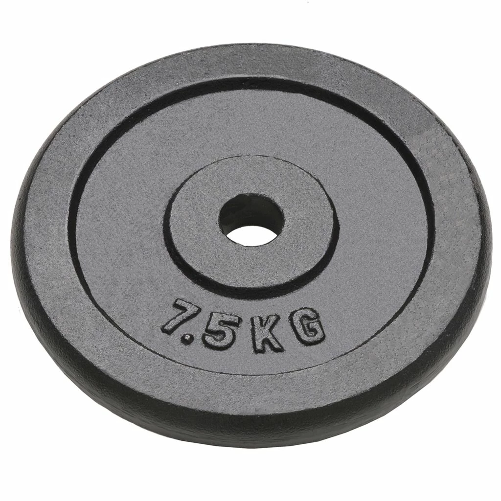 Weight Plates 4 pcs 30 kg Cast Iron 4 Weight Plates 4 pcs 30 kg Cast Iron - Image 2