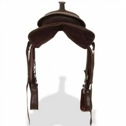 Western Saddle, Headstall&Breast Collar Real Leather 13" Brown -Sports Shop Western Saddle Headstall Breast Collar Real Leather 13 Brown 492663 4