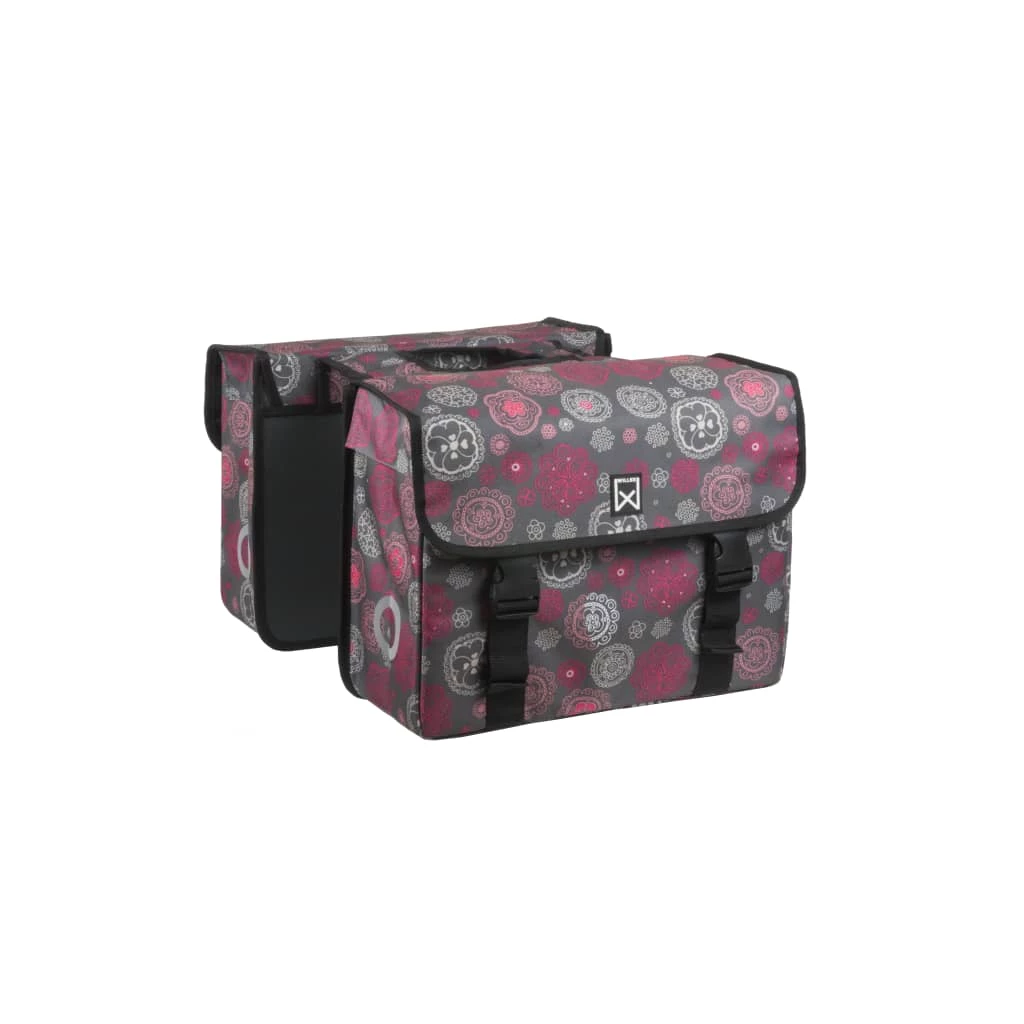 Willex Bicycle Double Pannier Cosmos 33L Grey and Red 4 Willex Bicycle Double Pannier Cosmos 33L Grey and Red - Image 2