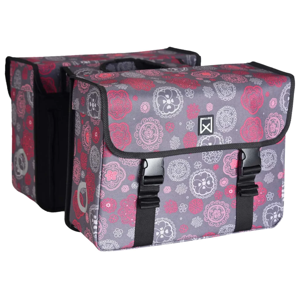 Willex Bicycle Double Pannier Cosmos 33L Grey and Red 6 Willex Bicycle Double Pannier Cosmos 33L Grey and Red - Image 4
