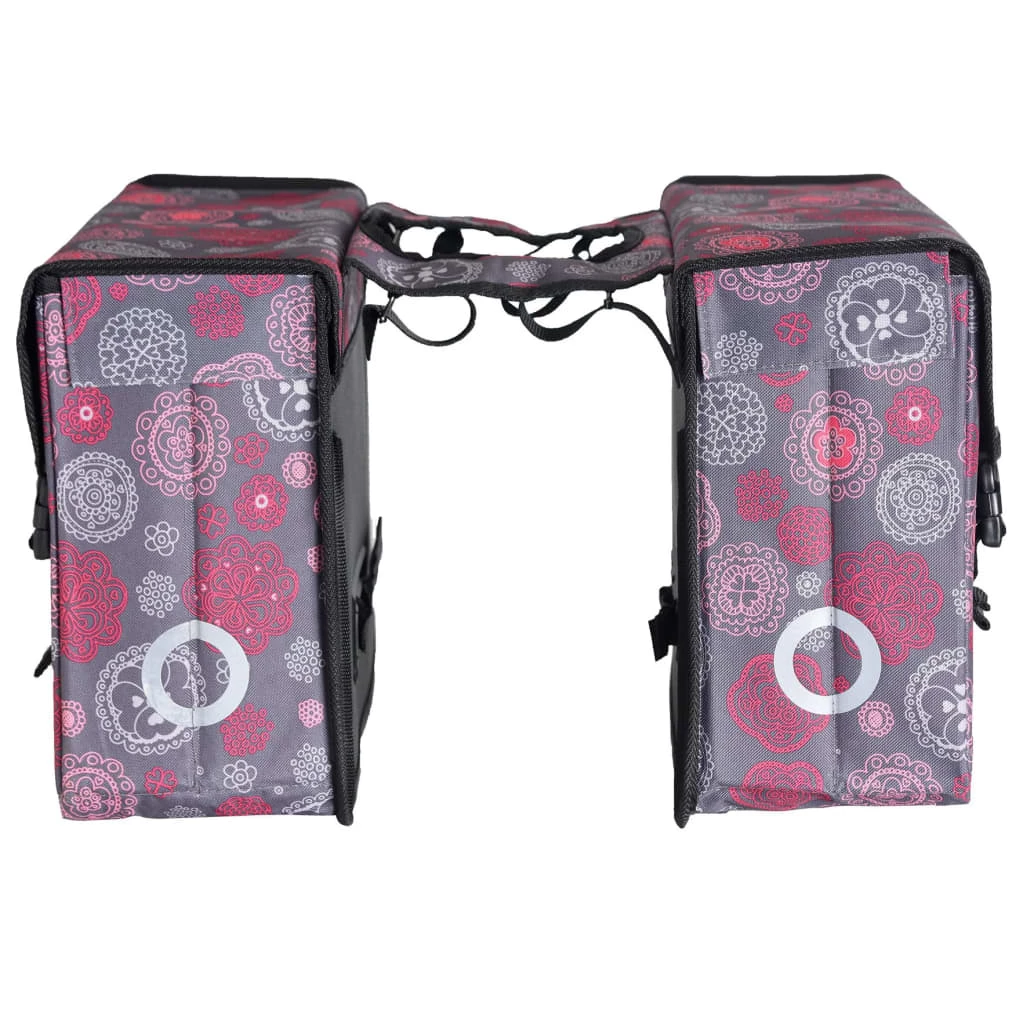 Willex Bicycle Double Pannier Cosmos 33L Grey and Red 8 Willex Bicycle Double Pannier Cosmos 33L Grey and Red - Image 6