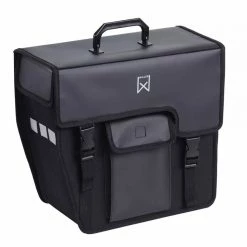 Willex Bicycle Pannier 17 L Black Slanting Left 10340