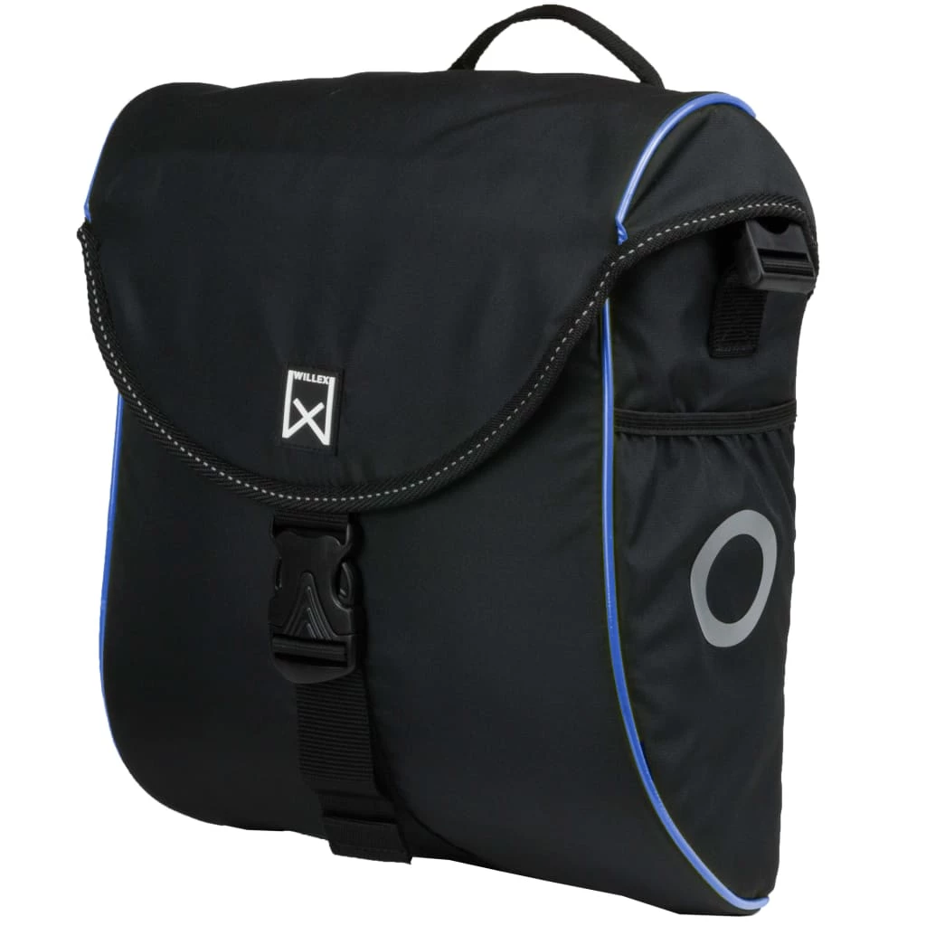 Willex Bicycle Pannier 300 S 12 L Black and Blue 3 Willex Bicycle Pannier 300 S 12 L Black and Blue