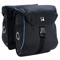 Willex Bicycle Panniers 300 Flexi 24 L Black and Blue