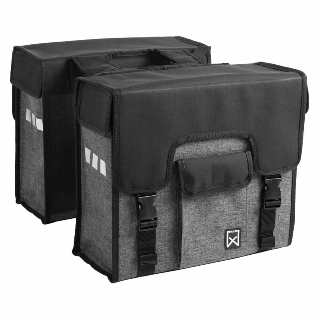 Willex Bicycle Panniers 38 L Black and Grey 10613 3 Willex Bicycle Panniers 38 L Black and Grey 10613