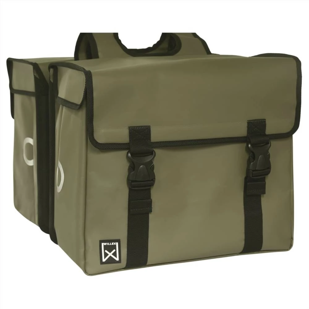 Willex Bicycle Panniers Tarpaulin 40 L Olive Green 3 Willex Bicycle Panniers Tarpaulin 40 L Olive Green