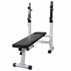 Workout Bench with Weight Rack, Barbell and Dumbbell Set 60.5kg -Sports Shop Workout Bench with Weight Rack Barbell and Dumbbell Set 60 5kg 488385 2