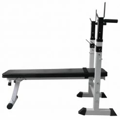 Workout Bench with Weight Rack, Barbell and Dumbbell Set 60.5kg -Sports Shop Workout Bench with Weight Rack Barbell and Dumbbell Set 60 5kg 488385 3