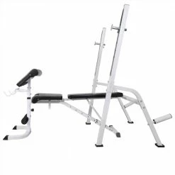 Workout Bench with Weight Rack, Barbell and Dumbbell Set 90 kg -Sports Shop Workout Bench with Weight Rack Barbell and Dumbbell Set 90 kg 495301 3
