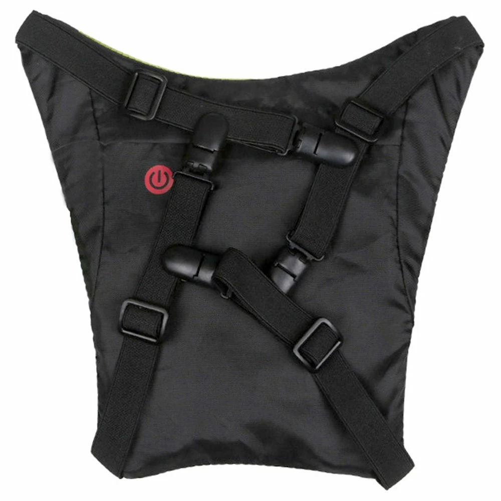 YKBA- B0011 Cycling LED Signals Warning Vest Remote Control USB Charging for running bicycle - Green 4 YKBA- B0011 Cycling LED Signals Warning Vest Remote Control USB Charging for running bicycle - Green - Image 3