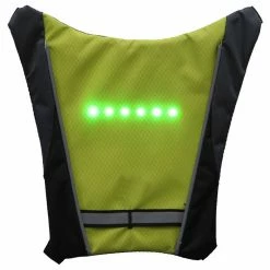YKBA- B0011 Cycling LED Signals Warning Vest Remote Control USB Charging for running bicycle - Green 10 YKBA- B0011 Cycling LED Signals Warning Vest Remote Control USB Charging for running bicycle - Green -Sports Shop YKBA B0011 Cycling LED Signals Warning Vest Green 903747