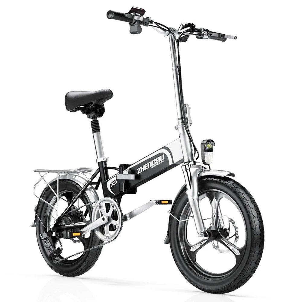 ZHENGBU 20" X6 400W Motor Shimano 7-Speed 48V 10.4Ah Battery Commuter Folding Electric Bike - Black 3 ZHENGBU 20" X6 400W Motor Shimano 7-Speed 48V 10.4Ah Battery Commuter Folding Electric Bike - Black