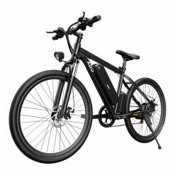 ADO A26 Electric Moped Bike 26 inch Mountain Bike 500W Hall Brushless Motor SHIMANO 7-Speed Derailleur 36V 12.5Ah Removable Battery 35km/h Max Speed up to 35km Max Range IPX5 Aluminum Alloy Frame - Black -Sports Shop ado a20 electric folding bike 350w motor 10 4ah battery black 1624271786844