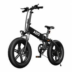 ADO A20F+ International Version Off-road Electric Folding Bike 20*4.0 inch 500W Brushless DC Motor SHIMANO 7-Speed Rear Derailleur 36V 10.4Ah Removable Battery 35km/h Max speed Pure power up to 50km Range Aluminum alloy Frame - Black -Sports Shop ado a20f electric folding bike 500w motor 10 4ah battery black 1626696480207