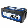 ATEM POWER 12V 200Ah Lifepo4 Battery, 200A Continuous Discharge, Deep Cycle, Built-in BMS, Run in Parallel or Series -Sports Shop atem power 12v 200ah lifepo4 battery ed663c 1669427279372