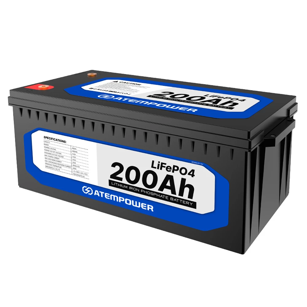 ATEM POWER 12V 200Ah Lifepo4 Battery, 200A Continuous Discharge, Deep Cycle, Built-in BMS, Run in Parallel or Series 3 ATEM POWER 12V 200Ah Lifepo4 Battery, 200A Continuous Discharge, Deep Cycle, Built-in BMS, Run in Parallel or Series
