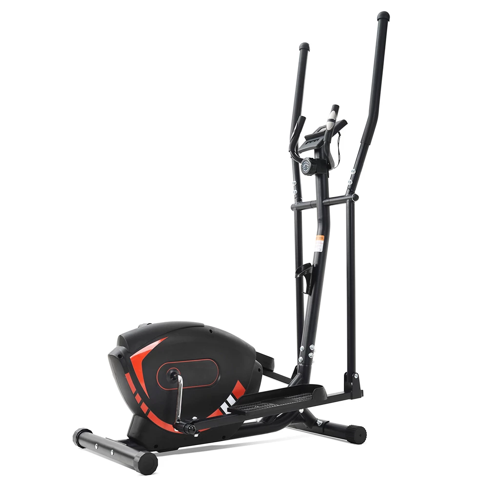 Merax Indoor Ergonomic Exercise Bike Elliptical Machine 8-level Resistance Adjustment Magnetic Brake System Non-slip Pedal LCD Display Maximum Load 120kg - Red 3 Merax Indoor Ergonomic Exercise Bike Elliptical Machine 8-level Resistance Adjustment Magnetic Brake System Non-slip Pedal LCD Display Maximum Load 120kg - Red