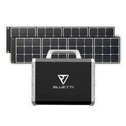 BLUETTI EB150 Portable Power Station 1500Wh + 2PCS SP200 200W Solar Panel - Black