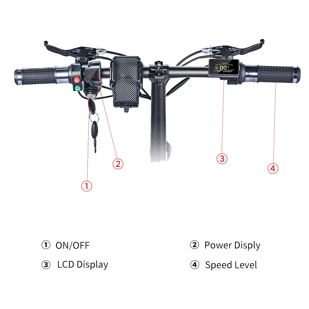 BOGIST M5 Pro Folding Electric Scooter 12 Inch Pneumatic Tire 500W Motor Max Speed 40Km/h 48V 11Ah Battery Smart BMS Disc Brake 30-35KM Long Range with Seat - Black 6 BOGIST M5 Pro Folding Electric Scooter 12 Inch Pneumatic Tire 500W Motor Max Speed 40Km/h 48V 11Ah Battery Smart BMS Disc Brake 30-35KM Long Range with Seat - Black - Image 4