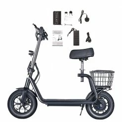 BOGIST M5 Pro Folding Electric Scooter 12 Inch Pneumatic Tire 500W Motor Max Speed 40Km/h 48V 11Ah Battery Smart BMS Disc Brake 30-35KM Long Range with Seat - Black 13 BOGIST M5 Pro Folding Electric Scooter 12 Inch Pneumatic Tire 500W Motor Max Speed 40Km/h 48V 11Ah Battery Smart BMS Disc Brake 30-35KM Long Range with Seat - Black -Sports Shop bogist c1 pro folding electric scooter 500w motor 13ah battery black 1620907565459