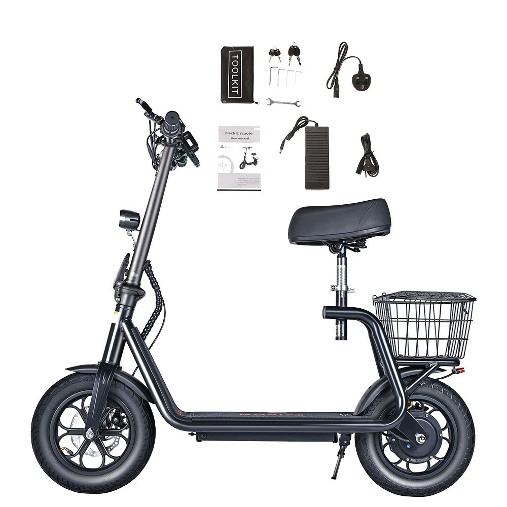 BOGIST M5 Pro Folding Electric Scooter 12 Inch Pneumatic Tire 500W Motor Max Speed 40Km/h 48V 11Ah Battery Smart BMS Disc Brake 30-35KM Long Range with Seat - Black 8 BOGIST M5 Pro Folding Electric Scooter 12 Inch Pneumatic Tire 500W Motor Max Speed 40Km/h 48V 11Ah Battery Smart BMS Disc Brake 30-35KM Long Range with Seat - Black - Image 6