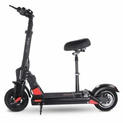 BOGIST C1 PRO Folding Electric Scooter 10" Tire 500W Motor 48V 13Ah Battery Smart BMS Disc Brake Max Speed 45KM/h LCD Display 40-45KM Long Range with Removable Seat - Black