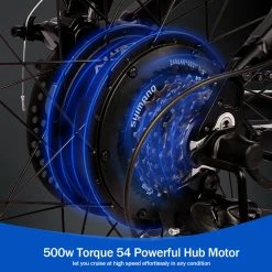 KAISDA K1 26 inch Folding Electric Moped Folding Bike Mountain Bicycle 500W Motor SHIMANO 7-Speeds Derailleur LCD Display 10.4Ah Battery Max Speed 30km/h Aluminum alloy Frame - White -Sports Shop docrooup ds2 off road electric folding bike black 1628847654495