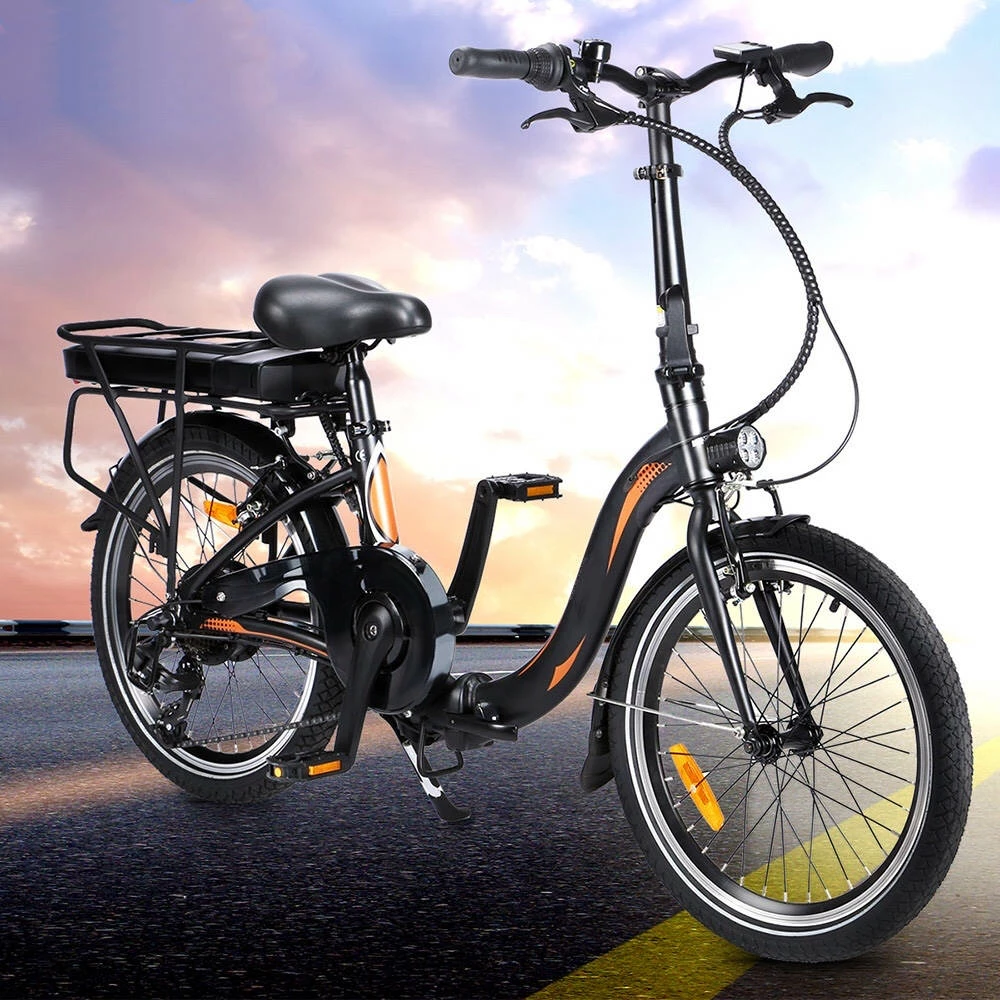 FAFREES 20F054 250W Electric Bike 20 Inch Folding Frame 7-Speed Gears With Removable 10AH Battery LED light - Black 4 FAFREES 20F054 250W Electric Bike 20 Inch Folding Frame 7-Speed Gears With Removable 10AH Battery LED light - Black - Image 2