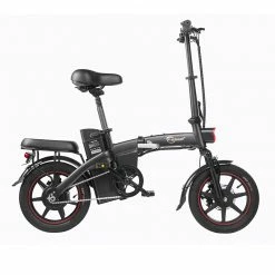 DYU A5 Standard Folding Moped Electric Bike 14inch 25km/h Speed 40km Mileage Range Removable 7.5Ah Battery 350W Double Brake System Max Load 150kg - Black