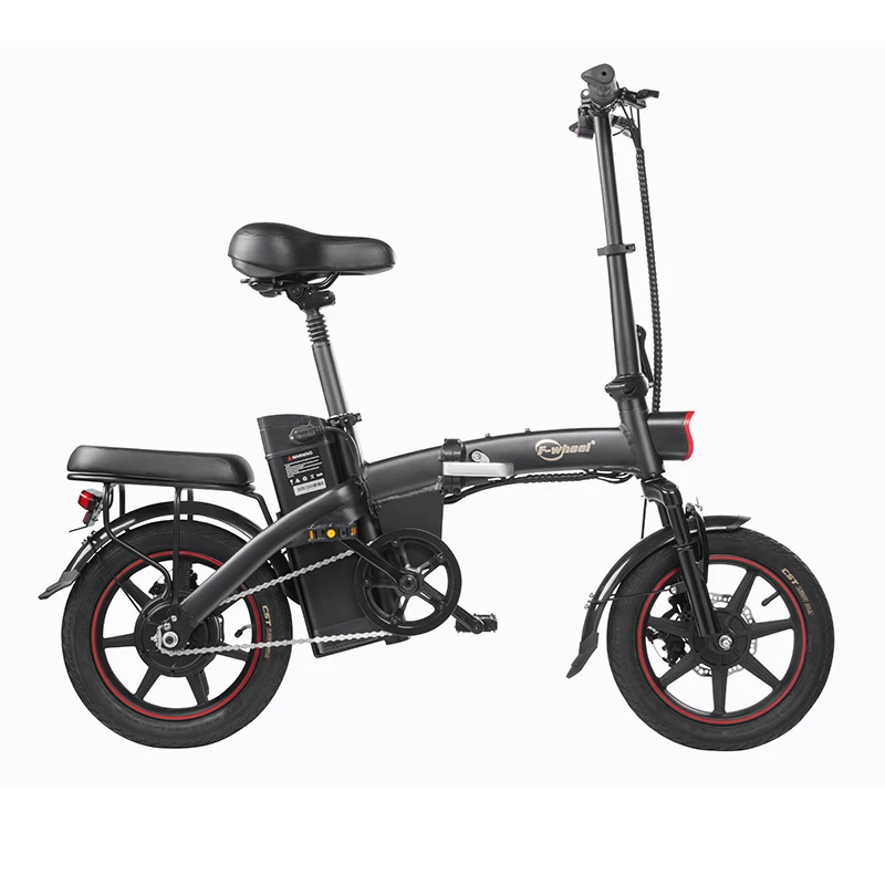 DYU A5 Standard Folding Moped Electric Bike 14inch 25km/h Speed 40km Mileage Range Removable 7.5Ah Battery 350W Double Brake System Max Load 150kg - Black 3 DYU A5 Standard Folding Moped Electric Bike 14inch 25km/h Speed 40km Mileage Range Removable 7.5Ah Battery 350W Double Brake System Max Load 150kg - Black