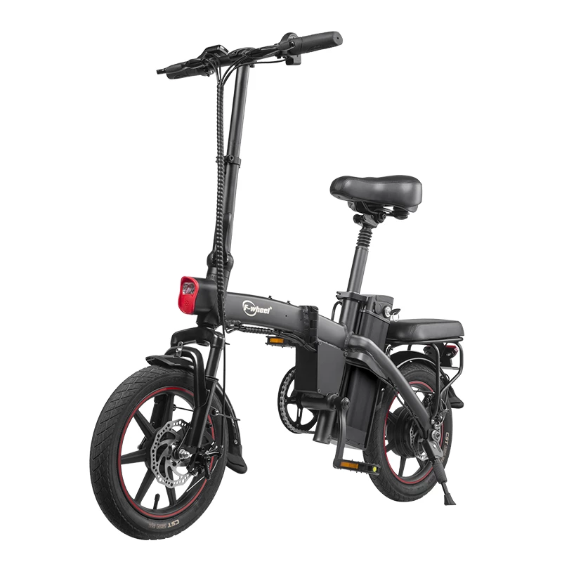 DYU A5 Standard Folding Moped Electric Bike 14inch 25km/h Speed 40km Mileage Range Removable 7.5Ah Battery 350W Double Brake System Max Load 150kg - Black 7 DYU A5 Standard Folding Moped Electric Bike 14inch 25km/h Speed 40km Mileage Range Removable 7.5Ah Battery 350W Double Brake System Max Load 150kg - Black - Image 5