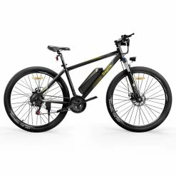 ELEGLIDE M1 PLUS Electric Mountain Bike Upgraded Version 27.5 Inch 250W Brushless Motor SHIMANO 21 Speeds Shifter 36V 12.5Ah Battery 25km/h Speed IPX4 Waterproof Electric-Assist up to 100km Max Range Aluminum Alloy Frame Dual Disk Brake - Black