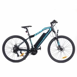 BEZIOR M1 Electric Bike 48V 12.5Ah Battery 250W Brushless Motor 27.5 inch Tire Aluminum Alloy Frame Shimano 7-speed Shift Max Speed 25km/h 80KM Power-assisted mileage Range 5 inch Smart LCD Meter IP54 Waterproof - Black Blue