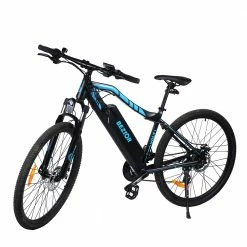 BEZIOR M1 Electric Bike 48V 12.5Ah Battery 250W Brushless Motor 27.5 inch Tire Aluminum Alloy Frame Shimano 7-speed Shift Max Speed 25km/h 80KM Power-assisted mileage Range 5 inch Smart LCD Meter IP54 Waterproof - Black Blue -Sports Shop ezior x500 pro 26 inch folding electric bike 10 4ah 500w black yellow 1621930799480