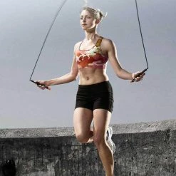 FED Double Bearing Steel Wire Rope Skipping Adjustable Speed Self-locking Design - Black -Sports Shop fed double dearing steel wire rope skipping adjustable speed black 1571992674737