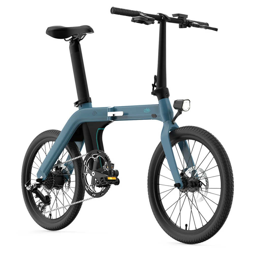 FIIDO D11 Folding Electric Moped Bicycle 20 Inches Tires 250W Motor 25km/h Max Speed Three Modes 36V 11.6AH Lithium Battery 100km Range Adjustable Seat Dual Disc Brakes with LCD Display for Adults Teenagers + Mudguards - Blue 6 FIIDO D11 Folding Electric Moped Bicycle 20 Inches Tires 250W Motor 25km/h Max Speed Three Modes 36V 11.6AH Lithium Battery 100km Range Adjustable Seat Dual Disc Brakes with LCD Display for Adults Teenagers + Mudguards - Blue - Image 4