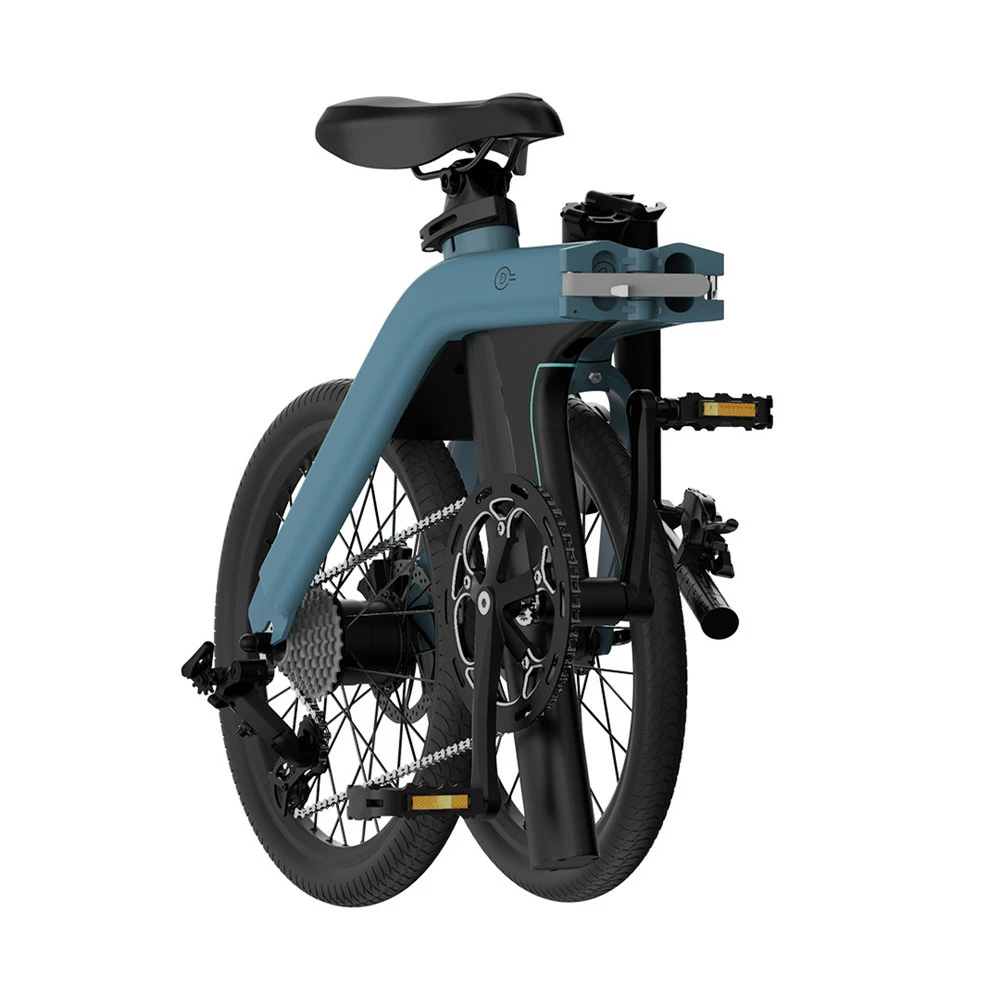 FIIDO D11 Folding Electric Moped Bicycle 20 Inches Tires 250W Motor 25km/h Max Speed Three Modes 36V 11.6AH Lithium Battery 100km Range Adjustable Seat Dual Disc Brakes with LCD Display for Adults Teenagers + Mudguards - Blue 8 FIIDO D11 Folding Electric Moped Bicycle 20 Inches Tires 250W Motor 25km/h Max Speed Three Modes 36V 11.6AH Lithium Battery 100km Range Adjustable Seat Dual Disc Brakes with LCD Display for Adults Teenagers + Mudguards - Blue - Image 6