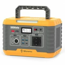 FJDynamics PowerSec MP500 Portable Power Station 500W (Peak 1000W), 520Wh Backup Battery Pure Sine Wave AC Output with 2 x AC Outlets, 10W Wireless Charging, 8 Output Ports, LED Light, Solar Generator for Outdoor Camping, Home Emergency, RV - EU Plug -Sports Shop fjdynamics powersec mp500 520wh power station eu plug 096189 1668131046869