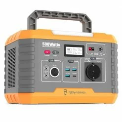 FJDynamics PowerSec MP500 Portable Power Station 500W (Peak 1000W), 520Wh Backup Battery Pure Sine Wave AC Output with 2 x AC Outlets, 10W Wireless Charging, 8 Output Ports, LED Light, Solar Generator for Outdoor Camping, Home Emergency, RV - EU Plug -Sports Shop fjdynamics powersec mp500 520wh power station eu plug 253c95 1668131046874