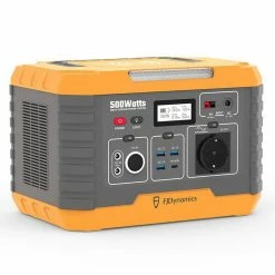 FJDynamics PowerSec MP500 Portable Power Station 500W (Peak 1000W), 520Wh Backup Battery Pure Sine Wave AC Output with 2 x AC Outlets, 10W Wireless Charging, 8 Output Ports, LED Light, Solar Generator for Outdoor Camping, Home Emergency, RV - EU Plug -Sports Shop fjdynamics powersec mp500 520wh power station eu plug ffd762 1668131046874
