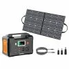 Flashfish E200 200W 151Wh Portable Power Station + SP50 18V 50W Foldable Solar Panel Outdoor Power Supply Kit -Sports Shop flashfish e200 200w portable power station a6c678 1662972105680
