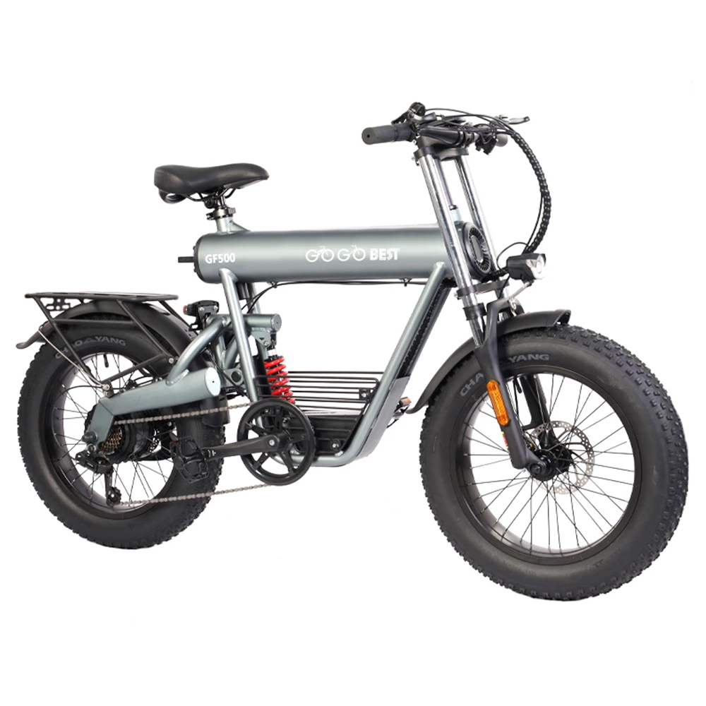 GOGOBEST GF500 Electric Bicycle 20*4.0 Inch Fat Tire 750W Motor 45Km/h Top Speed 48V 20Ah Battery 90-100KM Max Range Shimano 7-Speed Transmission Dual Disc Brake 3 GOGOBEST GF500 Electric Bicycle 20*4.0 Inch Fat Tire 750W Motor 45Km/h Top Speed 48V 20Ah Battery 90-100KM Max Range Shimano 7-Speed Transmission Dual Disc Brake