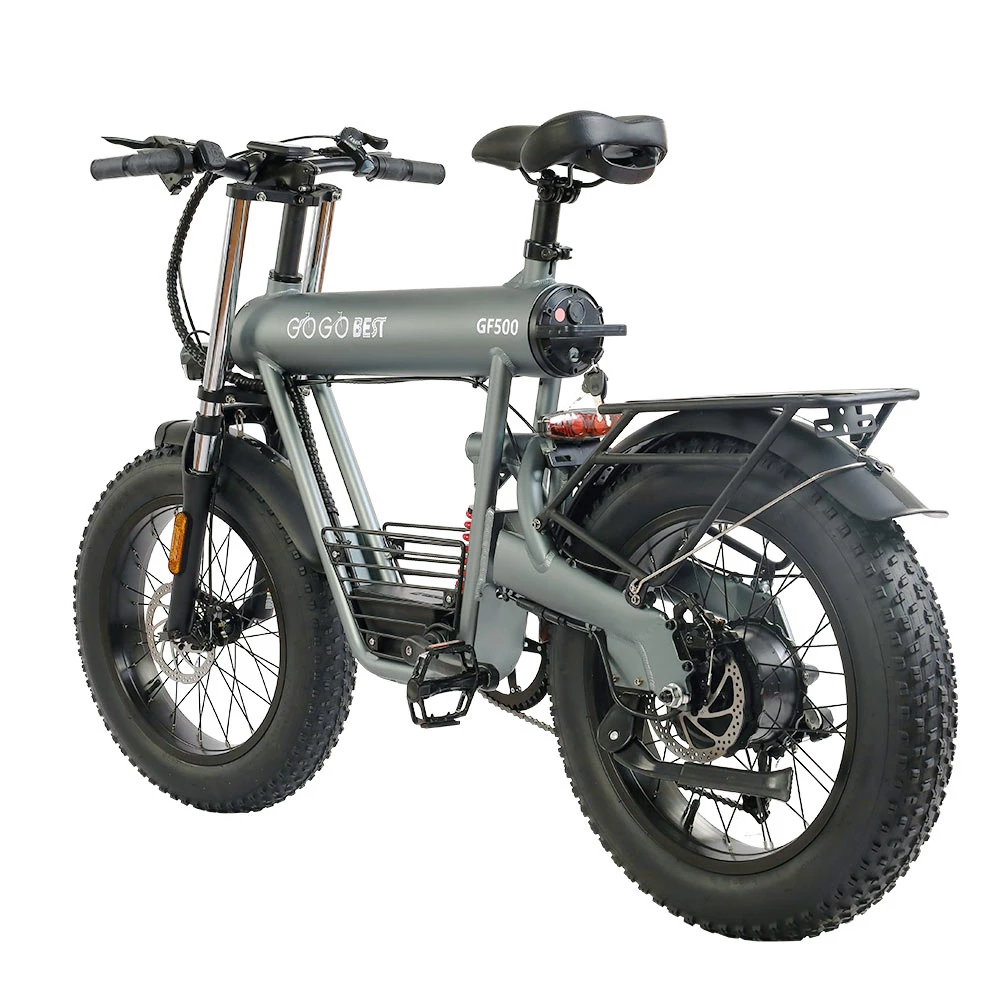 GOGOBEST GF500 Electric Bicycle 20*4.0 Inch Fat Tire 750W Motor 45Km/h Top Speed 48V 20Ah Battery 90-100KM Max Range Shimano 7-Speed Transmission Dual Disc Brake 6 GOGOBEST GF500 Electric Bicycle 20*4.0 Inch Fat Tire 750W Motor 45Km/h Top Speed 48V 20Ah Battery 90-100KM Max Range Shimano 7-Speed Transmission Dual Disc Brake - Image 4
